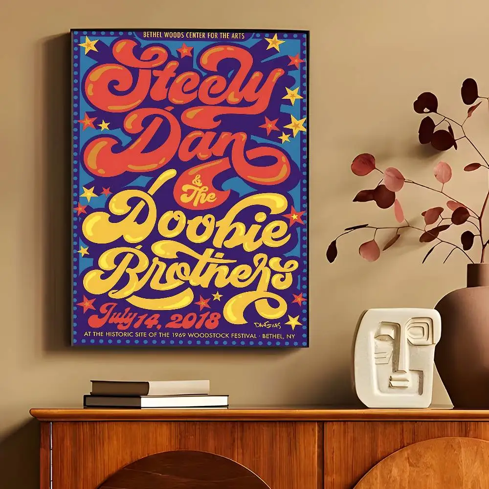Steely Dan Rapper Band Colorful Wall Art