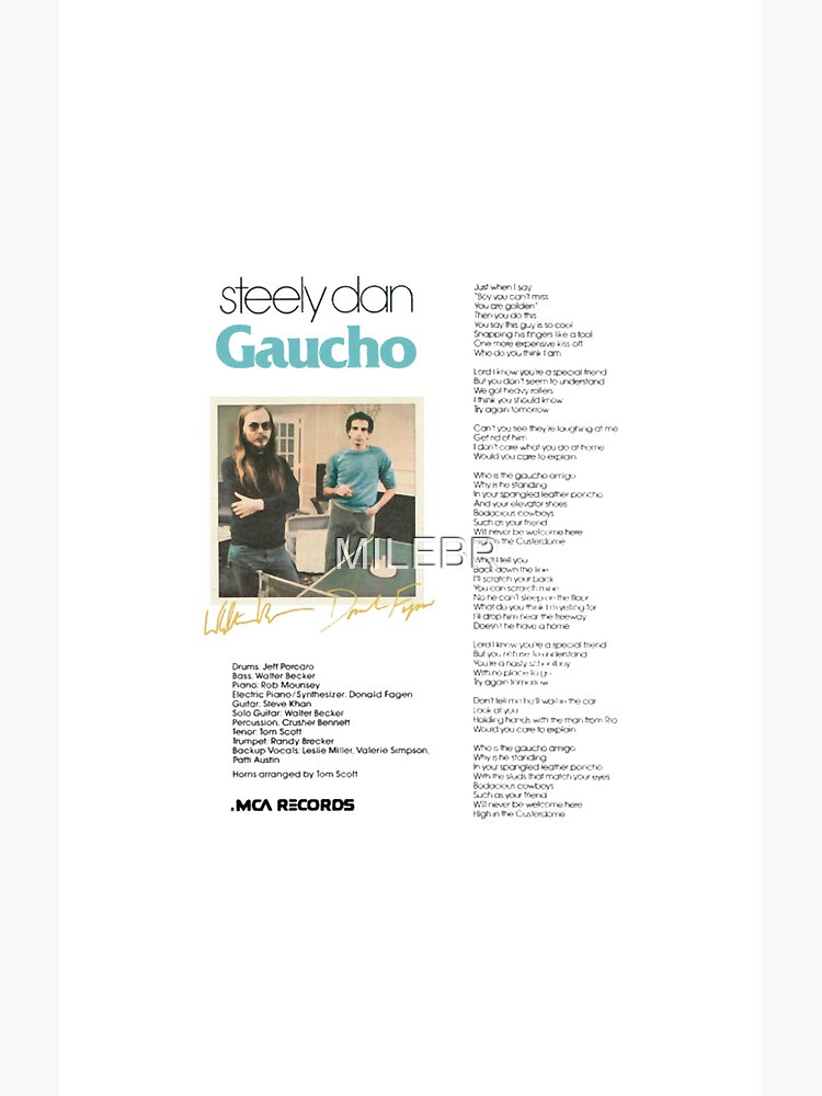 Steely Dan Gaucho Deluxe Shower Curtain - Image 2
