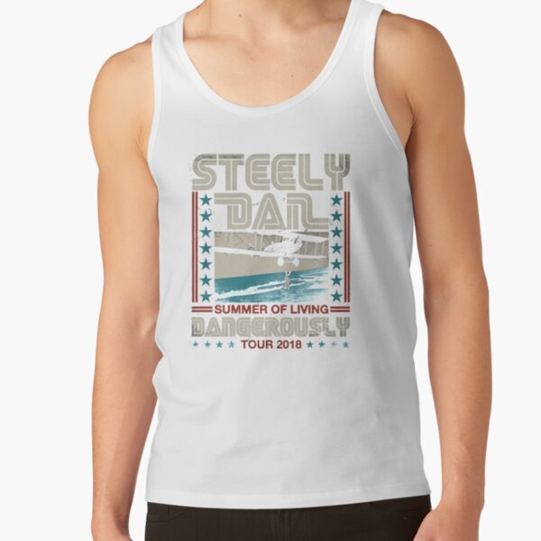 Steely Dan Summer Of Living Dangerously Tour 2018 Tank Top - Image 2