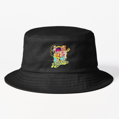 Steely Dan Retro Cartoon Rock Band Bucket Hat