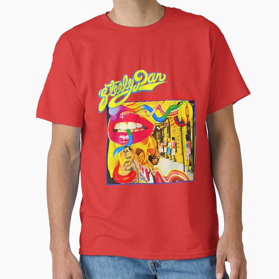Retro Steely Distressed Arts Dan Rock T-shirt - Image 5