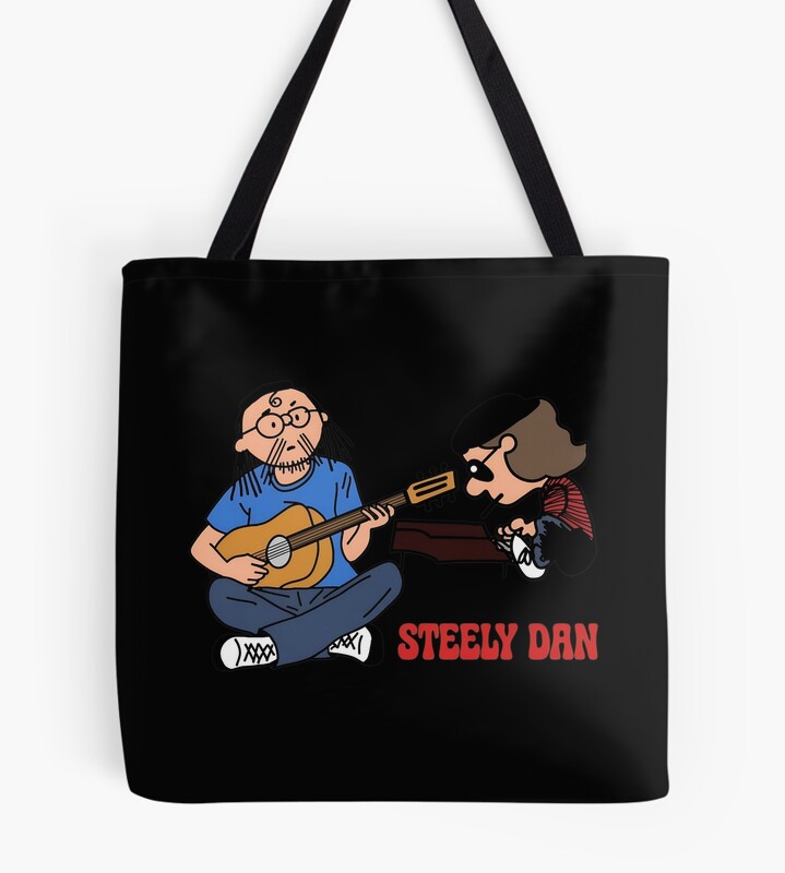 Steely Dan Band Cartoon Design Tote Bag