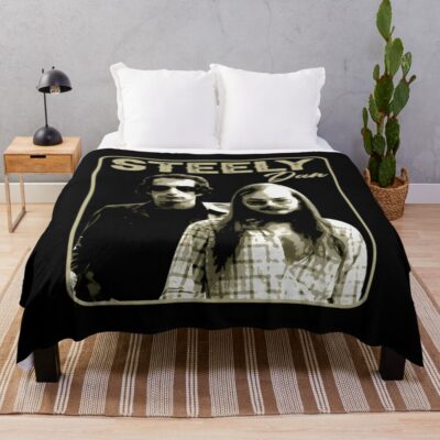 Vintage Design Band Steely Dan Can't Buy A Thrill Throw Blanket