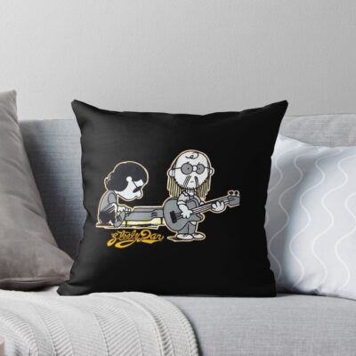 Steely Dan Band Chibi Design So Funny Throw Pillow