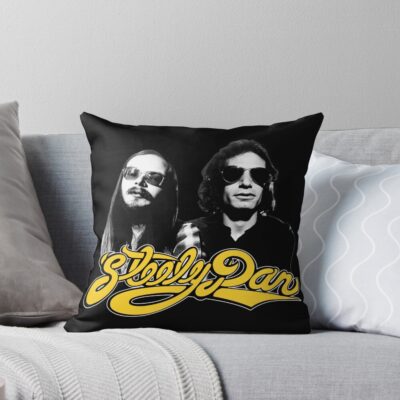 Hot Band Steely Dan Portrait Throw Pillow