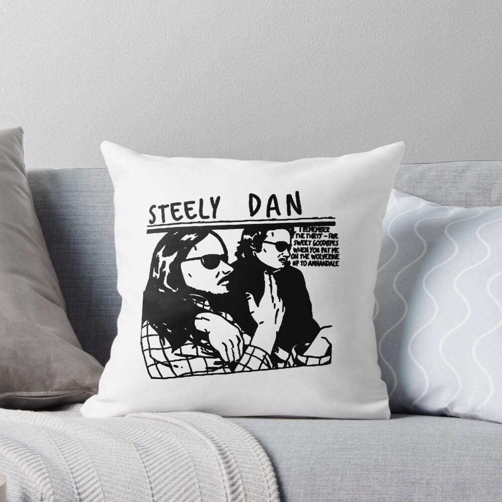 Hot Band Steely Dan Vintage Design Throw Pillow