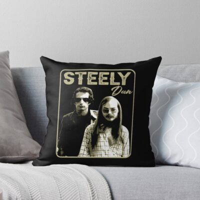 Vintage Design Band Steely Dan Can't Buy A Thrill Throw Pillow