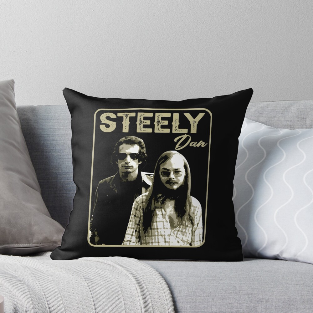 Vintage Design Band Steely Dan Can't Buy A Thrill Throw Pillow